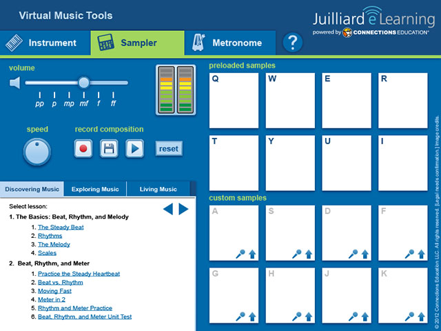 Virtual Music Tools sampler screen