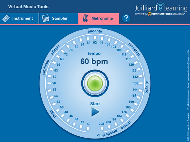 Virtual Music Tools metronome screen