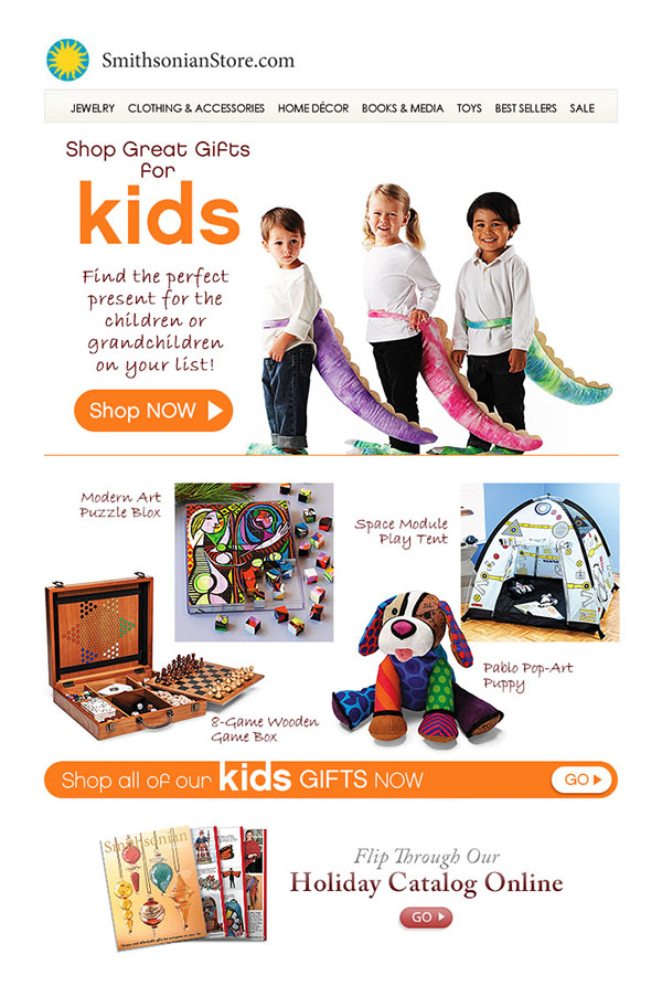 Smithsonian retail email