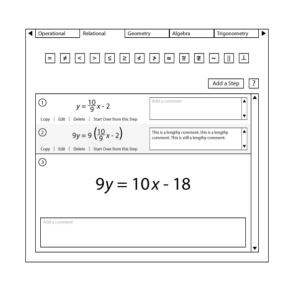 WorkPad - Student Interface Wireframe